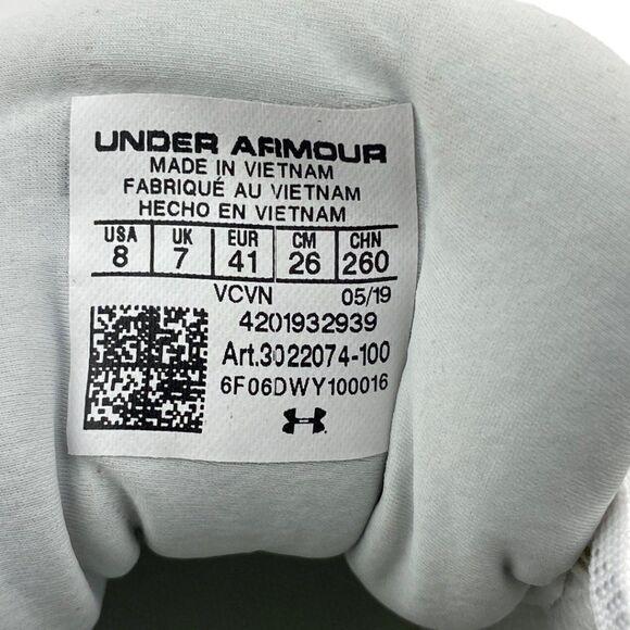 Under Armour Women's White Glyde TPU Baseball Softball Shoe US 8 - Picture 13 of 13